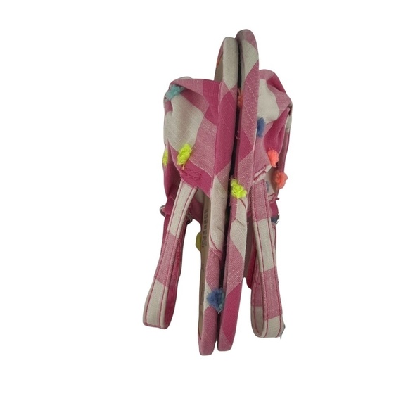Baby Gap Pixie Dust Pink Fiesta Bow Floral Sandals Size 12-18 Months Girl's - Picture 4 of 7